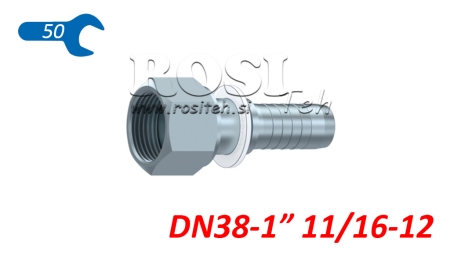HYDRAULIC FITTING DKORFS FEMALE DN38-1 11/16-12
