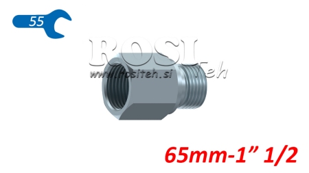 HYDRAULIKADAPTER MÄNNLICH-WEIBLICH 11/2 - VERLÄNGERT