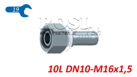 HIDRAVLIČNI PRIKLJUČEK DKOL 10 L ŽENSKI DN10-M16x1,5