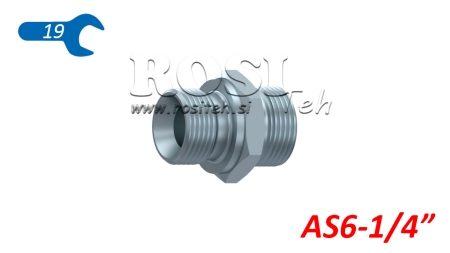 HYDRAULICKÝ DVOJITÝ SKRUTKOVÝ SPOJ AS6-BSP1/4