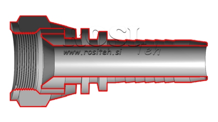 HYDRAULICKÁ PRÍPOJKA DKJ JIC74° SAMICA DN10-7/8”-14