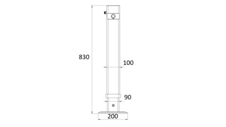 PERNA HIDRÁULICA DUPLO-AÇÃO 540mm - 2.800kg