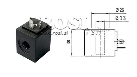 COIL ELECTROMAGNÉTICA 12V DC - fi 13mm-38mm IP65