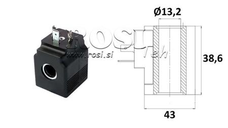 ELEKTROMAGNETTINEN KELA 24V DC - SAE08 - fi 13.2mm-38.6mm 22W