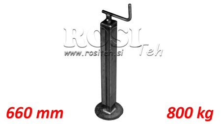 ZÁVITOVÁ PODPĚRNÁ NOHA (VÝŠKA 660MM - ZDVIH 330MM) - 800KG