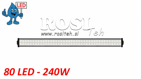 LÂMPADA DE TRABALHO LED - LUZ 80 LED 240W 12V-24V COMBO 106CM MEGA