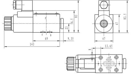 CETOP 3_1 COIL DIMENSIONS 1A