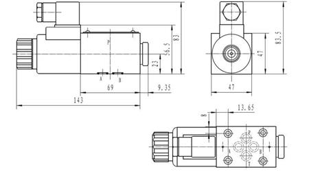 DIMENSIONES DE BOBINA CETOP 3_1 3B