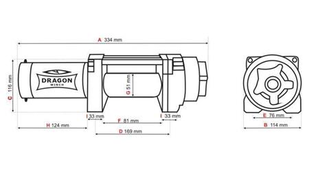 GARRA ELÉCTRICA 12 V DWH 3500 HD - 1588 kg