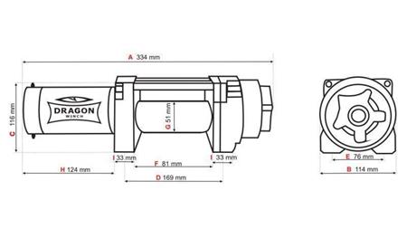 WINCH ELÉCTRICO 12 V DWH 4500 HD - 2041 kg