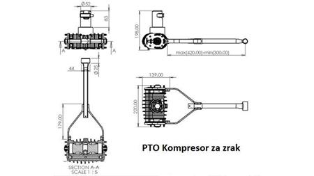 dimensiunile compresorului de tractor