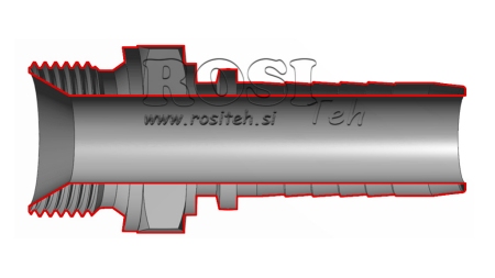 HYDRAULIC FITTING BSP MALE DN8-1/2"