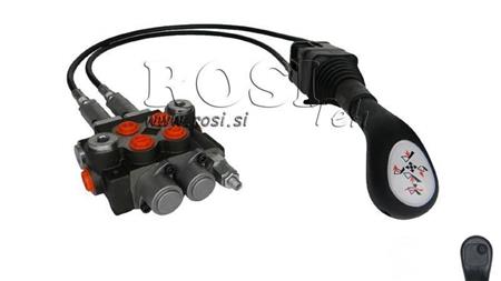 JOYSTIC 1x TIPKA S PLETENICO 1 met. IN HIDRAVLIČNI VENTIL 2xP40 lit.