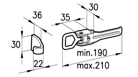 CERRADURA LATERAL TIPO OCCHIO