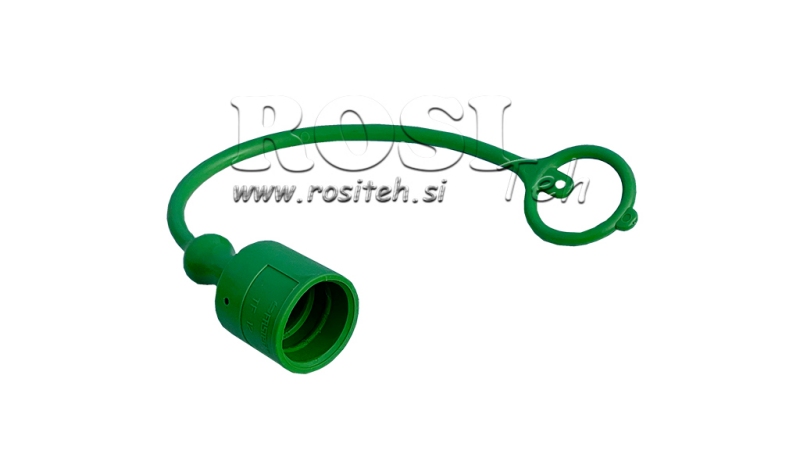 PROTECTIVE RUBBER COVER GREEN - MALE QUICK COUPLINGS