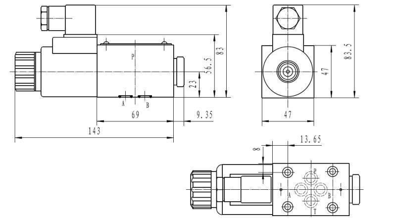 CETOP 3_1 SPOL DIMENSJONER 51A