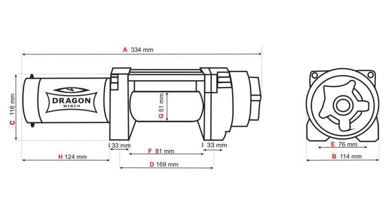 GARRA ELÉCTRICA 12 V DWH 3500 HD - 1588 kg