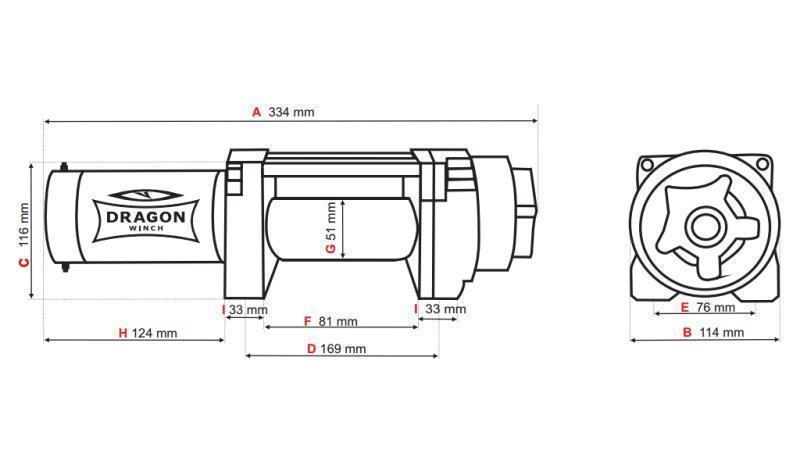 WINCH ELÉCTRICO 12 V DWH 4500 HD - 2041 kg