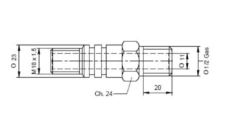 OLIEVERBINDING FI23 - 1/2