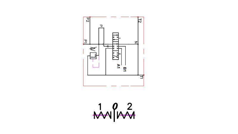 DIAGRAMMA ELETTRICO 1xP40 UNIDIREZIONALE B1