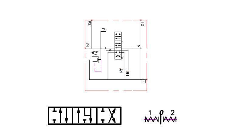 BEDRADINGS DIAGRAM 1xP40 HYDROMOTOR