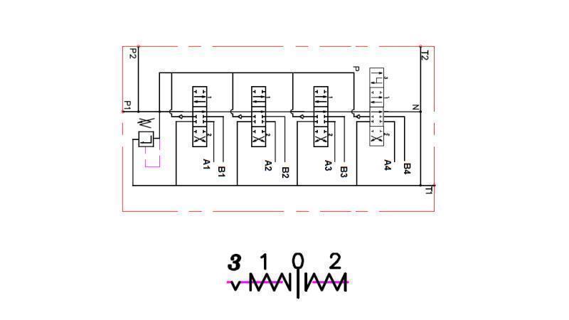 DIAGRAMMA DI CABLAGGIO 4xP40 GALLEGGIANTE